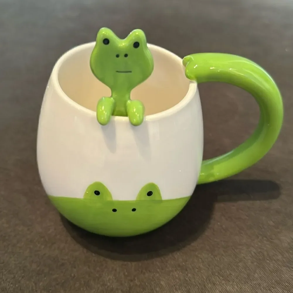 Frog Mug and Spoon Gift Set 15oz NEW
